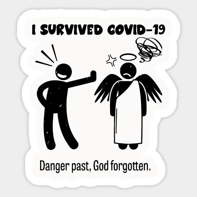 I Survived Covid 19 , Servive Design Sticker by Vaolodople